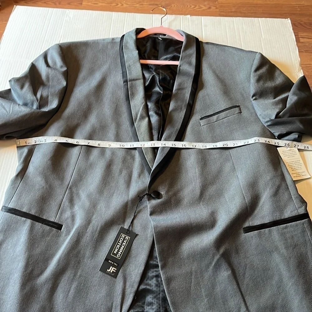 NWT-J.Ferrar-Big& tall-52 REG-silver twill-Evening edition-sports coat/jacket.